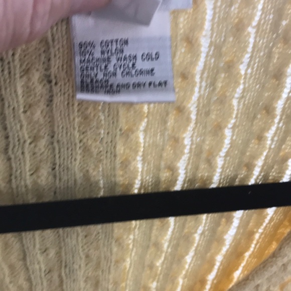 Talbots yellow sweater. NWOT. 3X - Picture 4 of 5